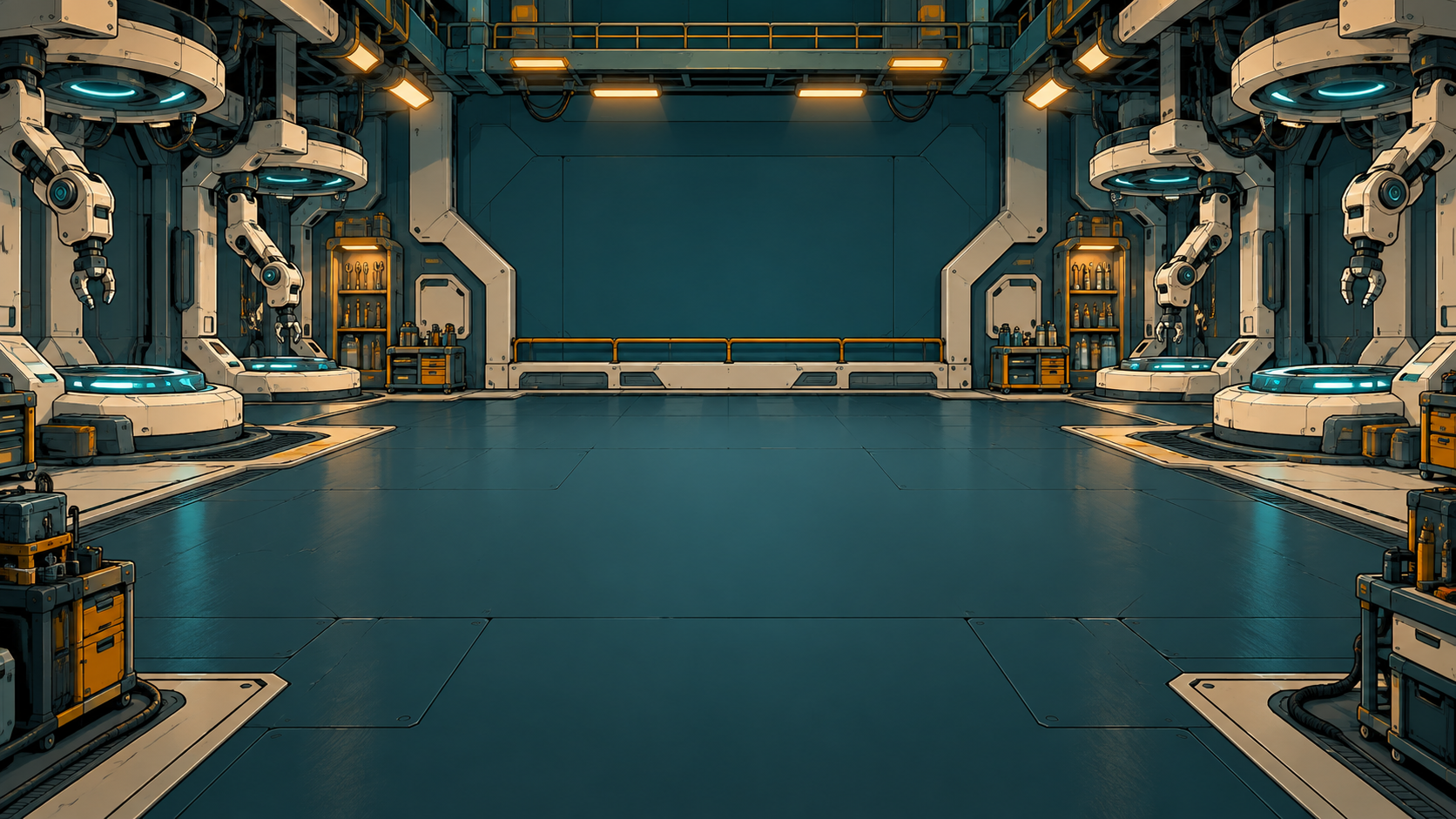 The Foundry workshop environment artwork used in UNCONSUMED